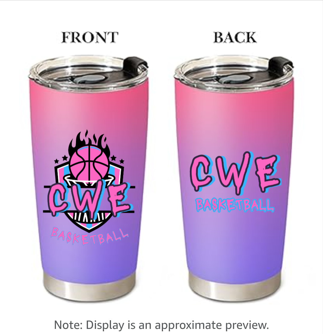 CWE Basketball 22oz Tumbler