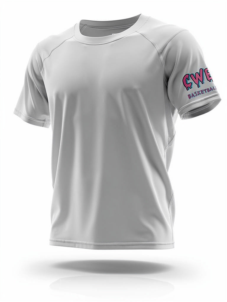 CWE Letters LOGO Short Sleeve Compression Shirt
